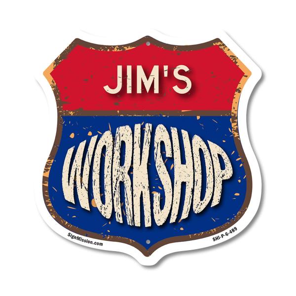 Jim's Workshop 6 inch X 6 inch Shield Shaped Comme...