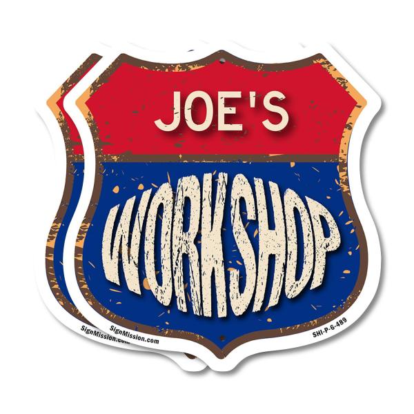 Joe's Workshop 18 inch X 18 inch Shield Shaped Com...