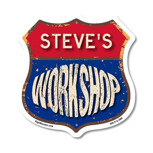 Steve's Workshop 6 inch X 6 inch Shield Shaped Com...