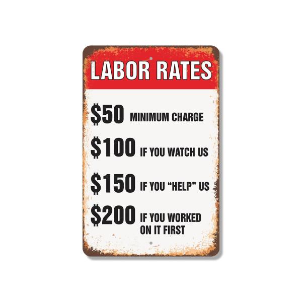 Labor Rates A Lot If You Worked on It First 11 Inc...