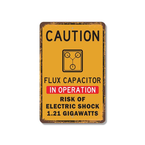 Flux Capacitor in Operation 10 Inch x 14 Inch Nove...