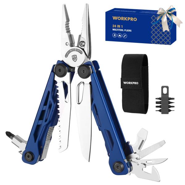 WORKPRO Gift for Men ＆ Father, 24-in-1 Mutitool, S...