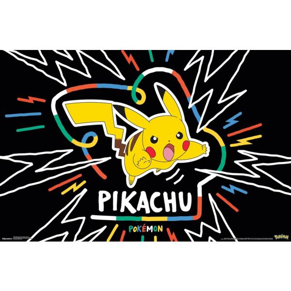 Pok〓mon: Colorful Doodle - Pikachu Wall Poster, 19...