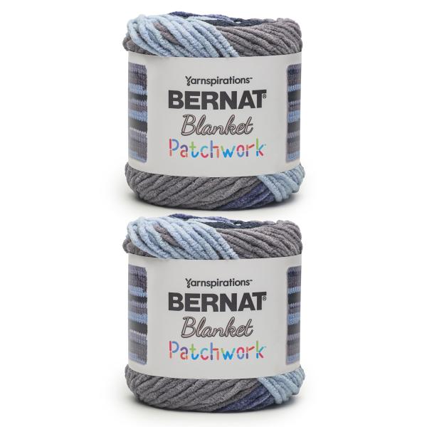 Bernat ブランケット パッチワーク 航海糸 - 2パック 300g / 10.5オンス - 1...