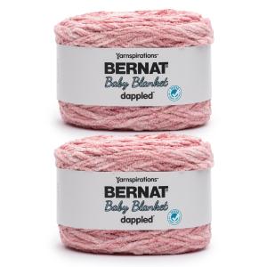 Bernat Baby Blanket Dappled Peachy KEEN糸 - 2パック 300g/10.6オンス - ポリエステル100% - #6 スーパーバルキー - 220ヤード - 編み物/かぎ針編み