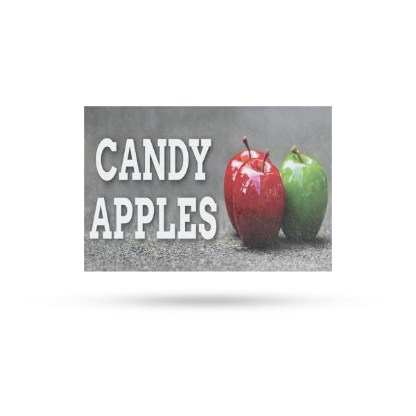 Candy Apples Vinyl Decal 12 Inch x 16 Inch Weather...