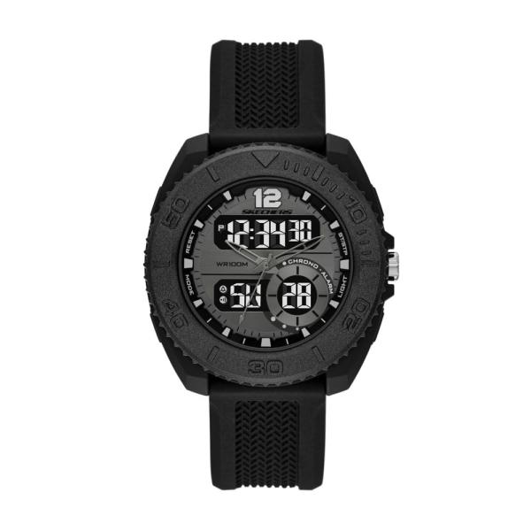Skechers Men's Greencraig Analog-Digital Black Sil...