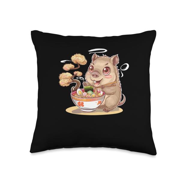 Kawaii Capybara Ramen Bowl Japanese Noodles Throw ...