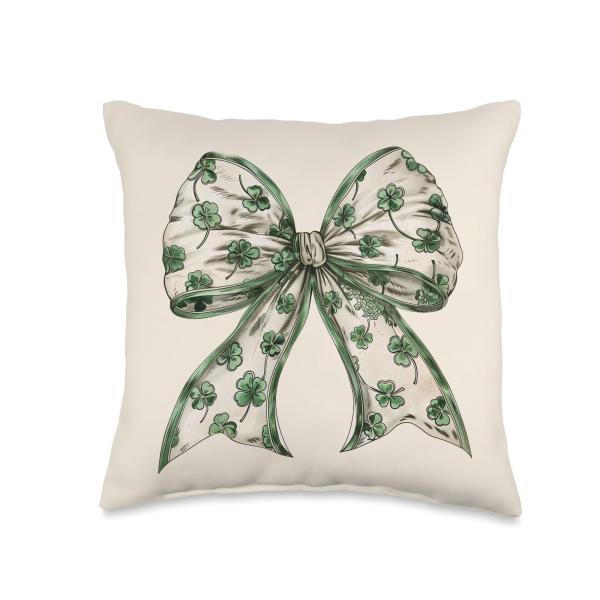 Coquette St Patrick's Day Bows Lucky Shamrock Iris...