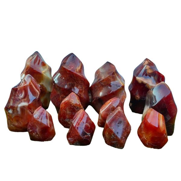 Natural Carnelian Flame Carving Crystal Red Agate ...