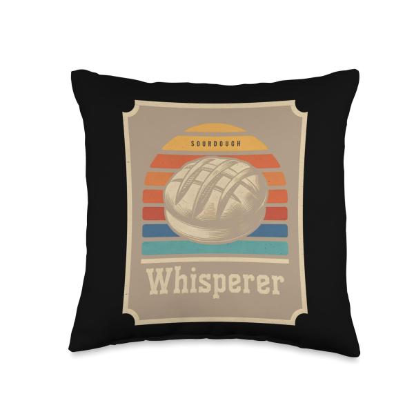 Sourdough Whisperer Baker Bread Baking Throw Pillo...