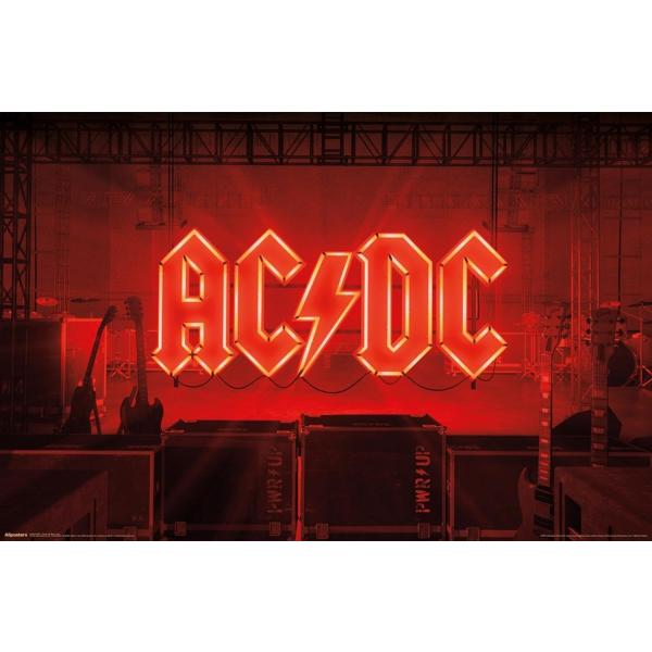 AC/DC - Power Up Neon Logo Wall Poster, 19L" x 13W...
