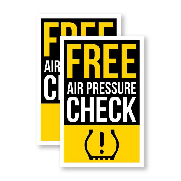 Free Air Pressure Check (2-Pack) 24 Inch x 36 Inch...