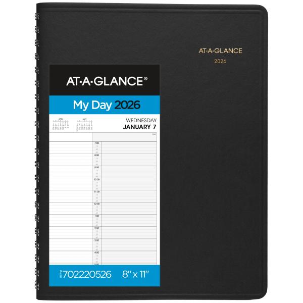 AT-A-GLANCE 2026年 予定帳 手帳 デイリーサイズ 8インチ x 11インチ L 2人...