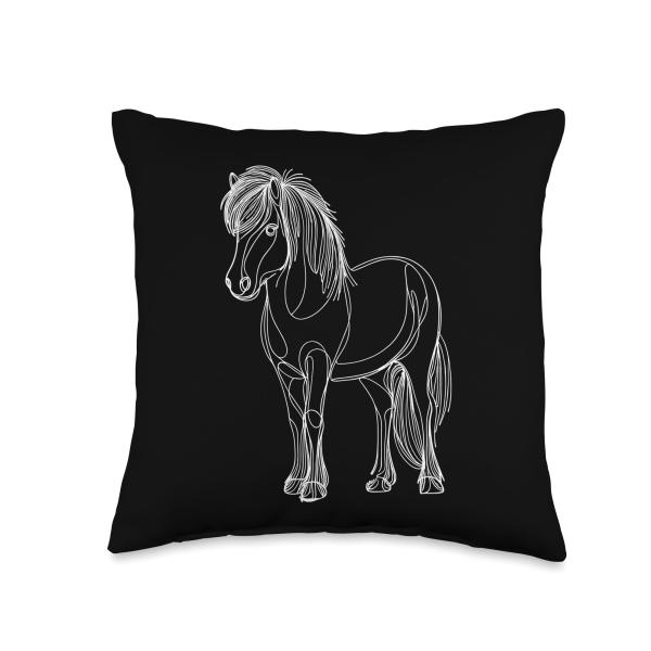 Line Art Icelandic Horse Horseback Riding Equestri...
