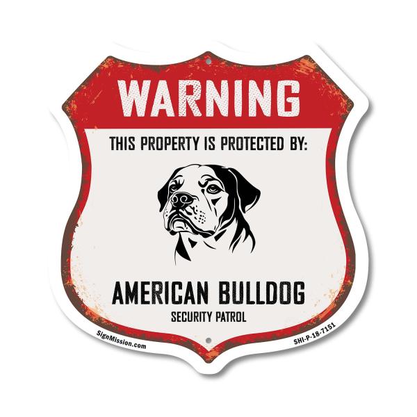 Warning This Property is Protected by American Bul...