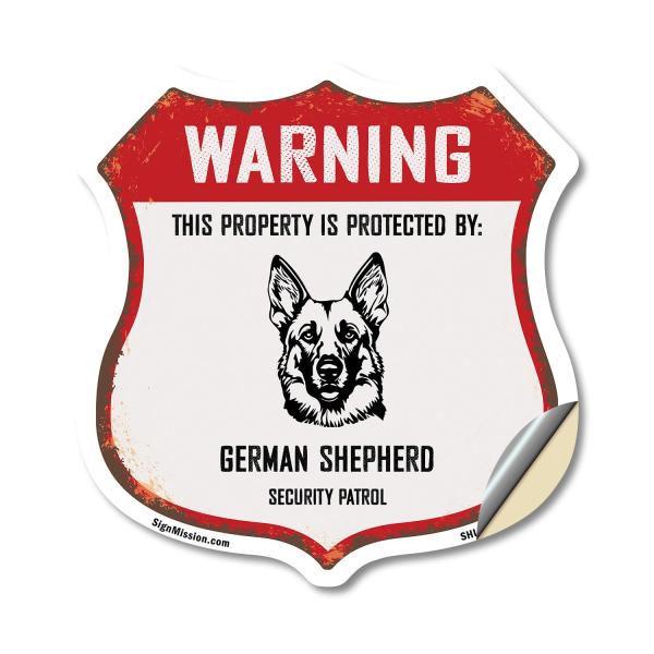 Warning This Property is Protected by German Sheph...