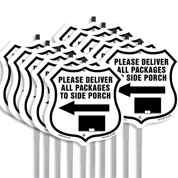 Please Deliver All Packages To Side Porch Left (10...