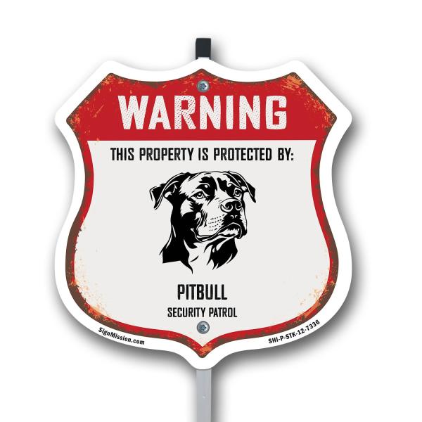 Warning This Property is Protected by Pitbull 12 i...