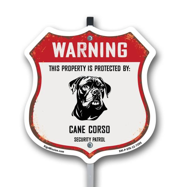 Warning This Property is Protected by Cane Corso 1...