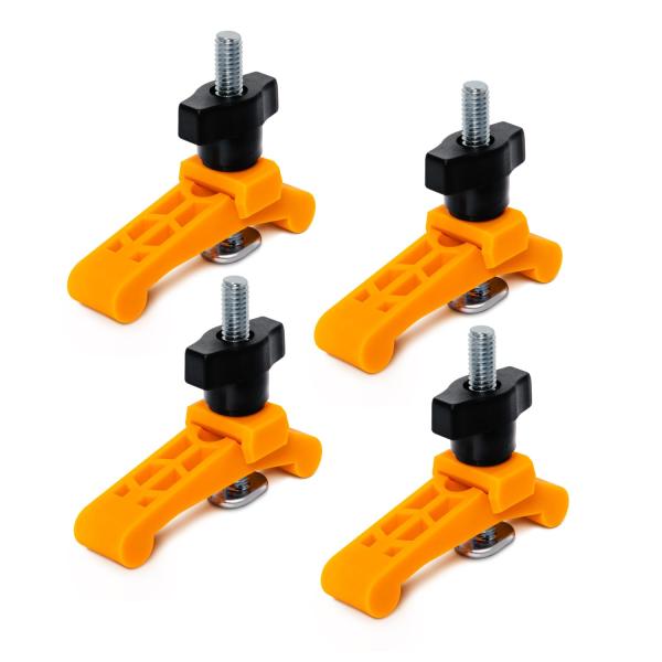 POWERTEC ミニホールドダウンクランプ 長さ3-1/4インチ x 幅3/4インチ - Tトラッ...