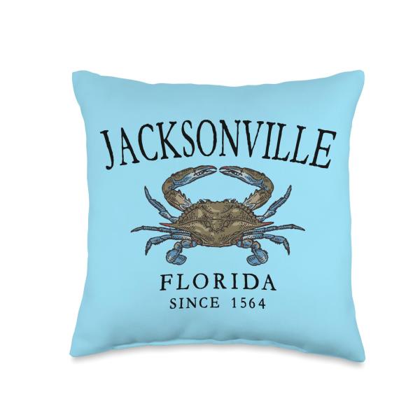 Jacksonville FL Blue Crab Since 1564 Arched Black ...