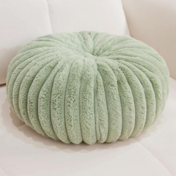 Round Plush Pillow Warm Pumpkin Cushion Circular T...