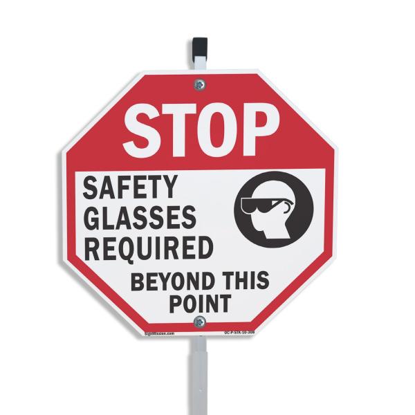 Stop Safety Glasses Required Beyond This Point 10 ...