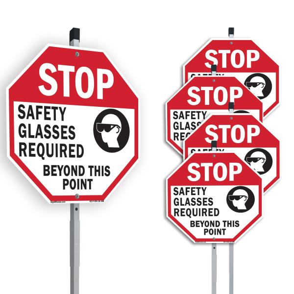 Stop Safety Glasses Required Beyond This Point (5 ...