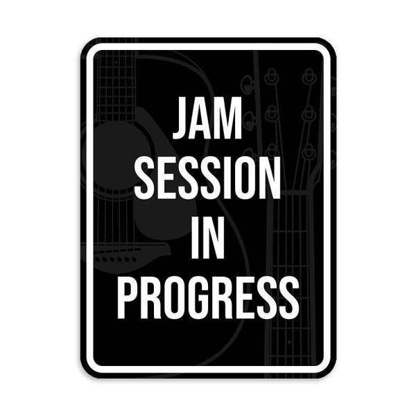 Portrait Round Plus Jam Session In Progress Wall o...