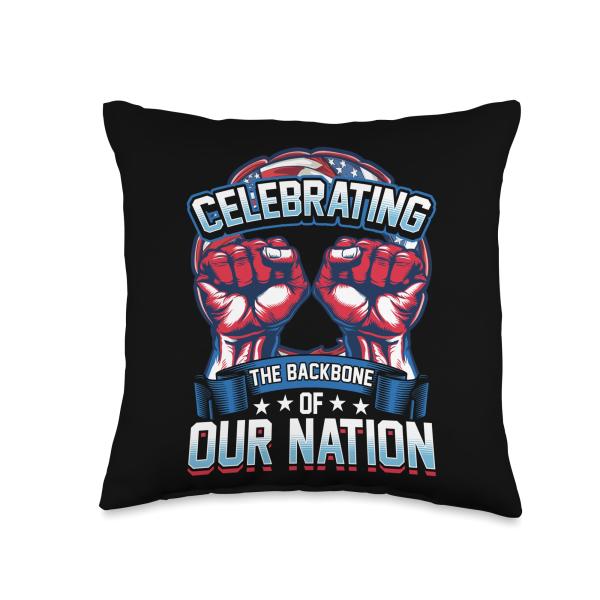 Celebrating Backbone Of Our Nation Patriotic USA T...