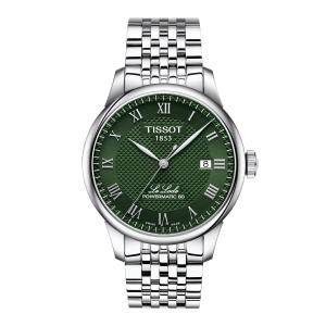 Tissot Le Locle Powermatic 80 自動巻き T0064071109300 39mm グリーン文字盤 SSブレスレット