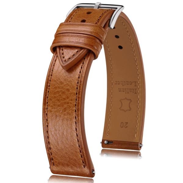 Getalia Italian leather Watch Band Tuscany Natural...