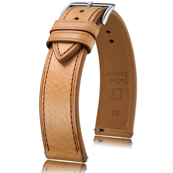 Getalia Italian leather Watch Band Tuscany Natural...