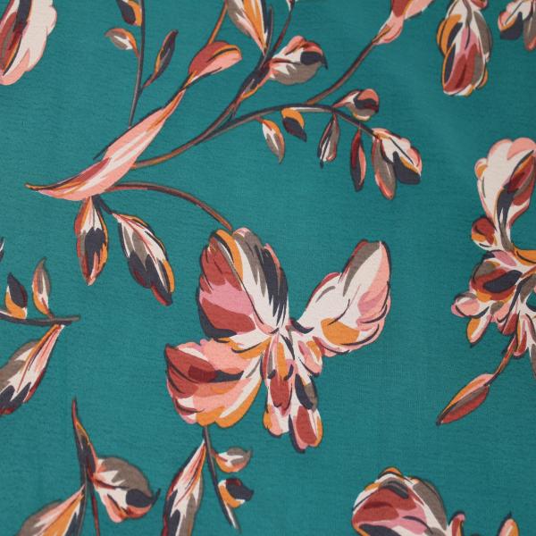 Stylish FABRIC 58" Wide Printed 100% Polyester Mor...