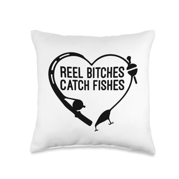 Reel Bitches Catch Fishes Fishing Heart Angler Fis...