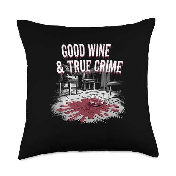 Good Wine ＆ True Crime Ransom Note Style Design Th...