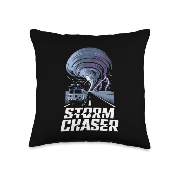 Storm Chaser Extreme Weather Design Throw Pillow