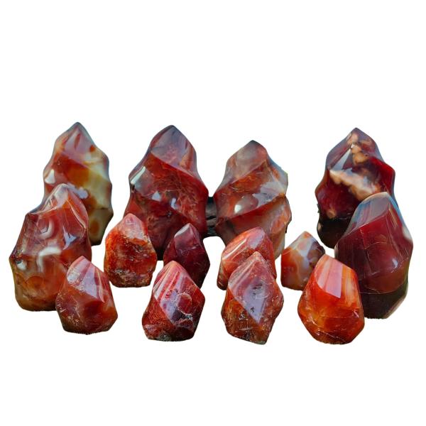 Natural Carnelian Flame Carving Crystal Red Agate ...