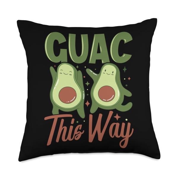 Guac This Way Throw Pillow