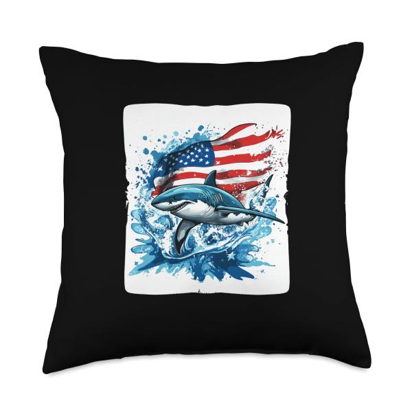 How cool is this Flag surfing Shark Costume with U...