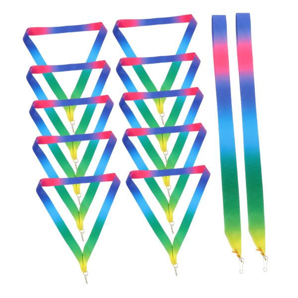 OHPHCALL 12Pcs Sport Medal Ribbons Hook Neck Ribbo...