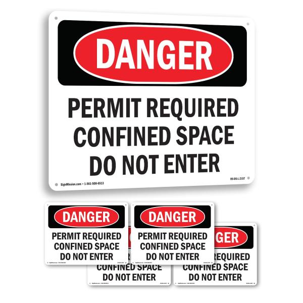 Permit Required Confined Space Do Not Enter OSHA D...