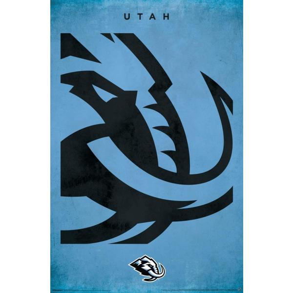 NHL Utah Mammoth - Logo 25 Wall Poster, 19L" x 13W...