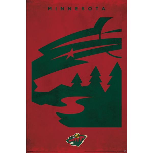 Trends International NHL Minnesota Wild - Logo 25 ...