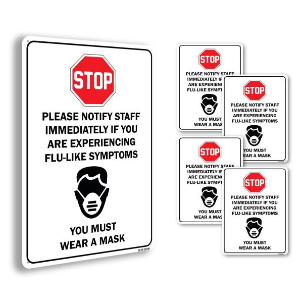 Stop Notify Staff If You Are Experiencing Flu-like...