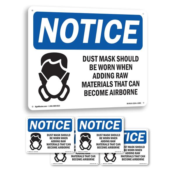 Dust Mask Should Be Worn When OSHA Notice Aluminum...