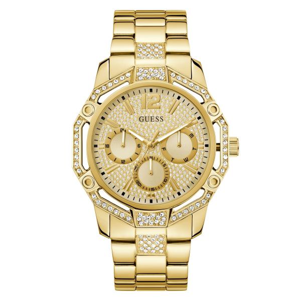 Guess Regal Men's Stainless Steel Watch 46 mm Gold...