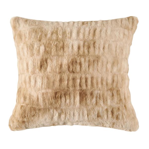 HiEnd Accents Ruched Rabbit Euro Pillow, 27x27 inc...