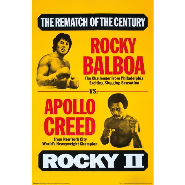 Rocky II (1979) - One Sheet Wall Poster, 19L" x 13...